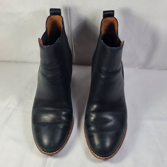 Madewell Regan Black Leather Ankle Boots - Picture 2 of 12